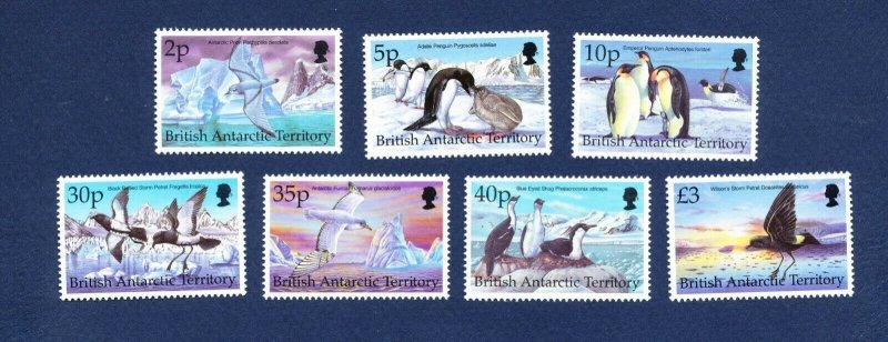 BRITISH ANTARCTIC TERRITORY - # 264 // 274 -  FVF MNH see note -- Birds - 1998