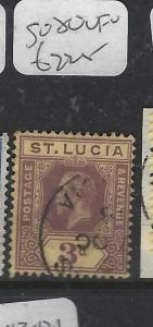 ST LUCIA  (P2905B)   KGV 3D  SG 82    VFU