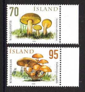 Iceland MNH 2006 Scott #1087-#1088 Set of 2 Mushrooms