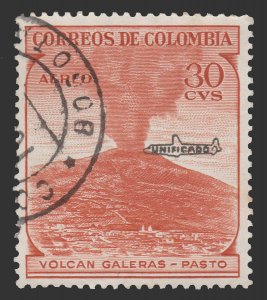 AIRMAIL STAMP FROM COLOMBIA 1959 SCOTT # C338 USED. # 1