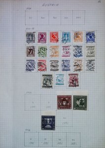 Austria Mint MH* and Used Stamps 3 Scans LR91-