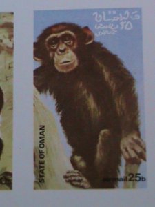 ​OMAN- LOVELY BEAUTIFUL WILD ANIMALS IMPERF: MNH S/S VF-EST.VALUE $14