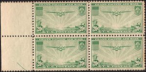 C21 Mint,OG,NH... Block of 4... SCV $40.00