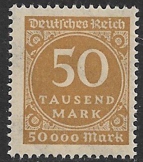 GERMANY 1923 50th m Bister Inflation Issue Sc 239 MNH