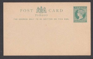 TOBAGO QV ½d postcard unused................................................T463