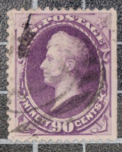 Scott 218 - 90 Cents Perry - Used - Nice Stamp - SCV - $225.00 