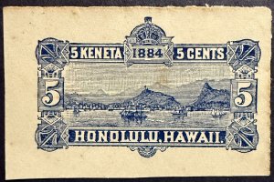 US Hawaii U4 Envelope  unused