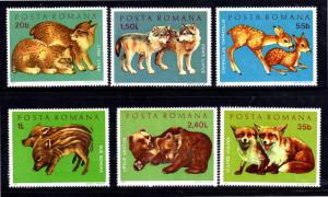 ROMANIA #2315-2320  1972  YOUNG ANIMALS  MINT  VF NH  O.G