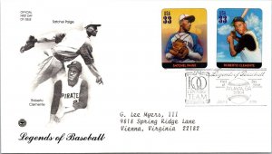 FDC 2000 SC #3408 S Paige & R Clemente - Atlanta GA - Pair - J2860