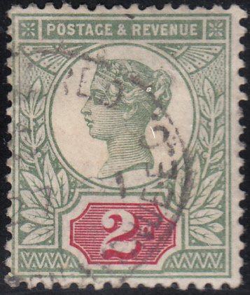 Great Britain 1887-92 used Sc 113 2p Victoria