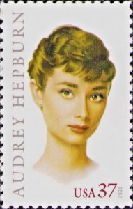 Scott # 3786  AUDREY HEPBURN Movie Actress  U.S. Postage Stamp MNH 2003 Issue