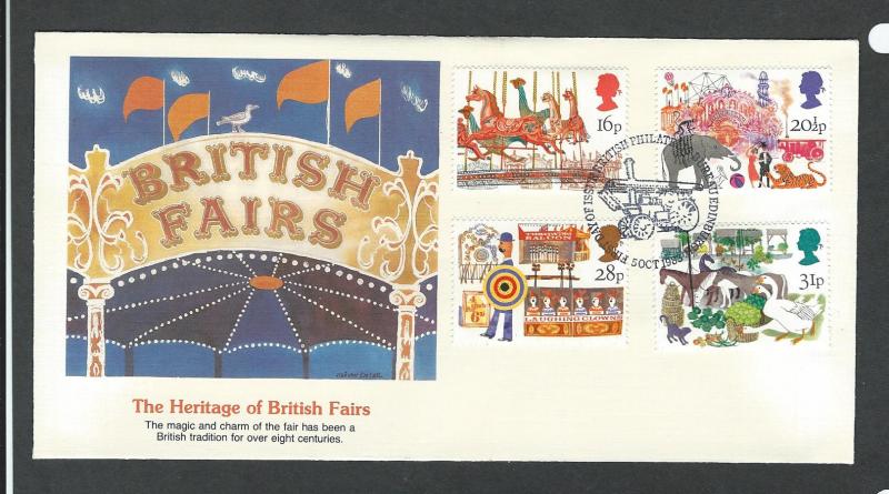 Great Britain complete set of 5 first day covers 1031 - 1034