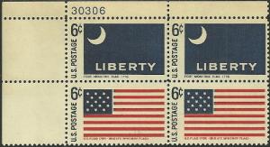 US  - 1345-1346  - MHN  Plate Block - SCV-1.60