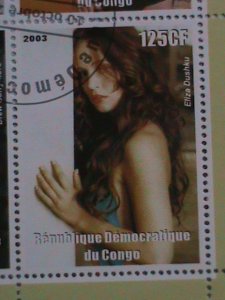 CONGO STAMP:2003 FAMOUS NUDE PAINTING CTO-STAMP S/S SHEET