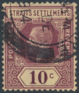 Straits Settlements    SC# 158 *  SG 202b  Used wmk Crown CA  see details & s...