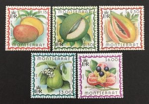 Montserrat 1998 #984-8(5), Fruit, MNH.