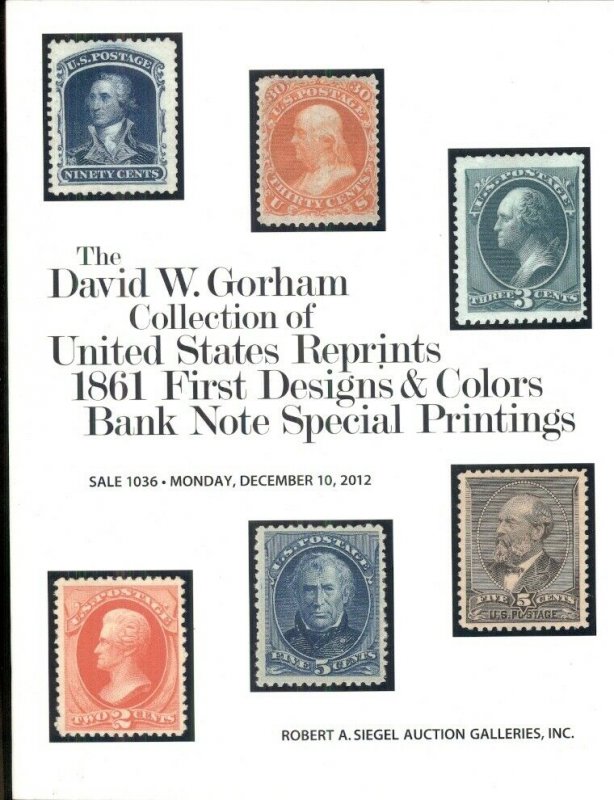 GORHAM COLLEC.OF US REPRINTS FIRST DESIGNS & COLORS BANK NOTE SPECIAL PRINTINGS