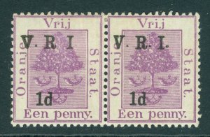 SG 124b Orange free state 1900. 1d on 1d variety no stops after 'R' & 'I'...