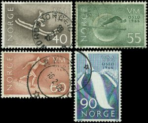 Norway  Scott #486 - #489 complete Set of 4 Used