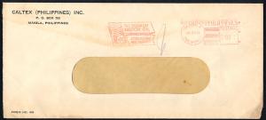 Philippines metermail 1950-0726 cc Caltex Pitney Bowes