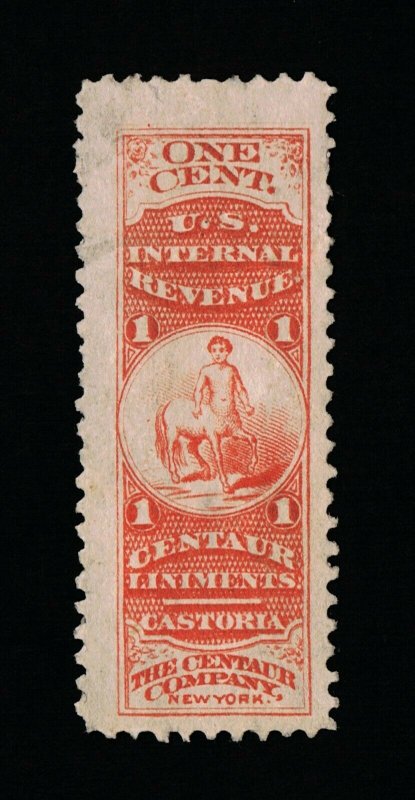 GENUINE SCOTT #RS50d PRIVATE DIE CENTAUR CO. MEDICINE ON WMK-191R PAPER #14323