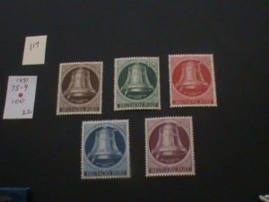 GERMANY BERLIN 1951 MNH SC 9N70-74 SET XF 100 EUROS (117)