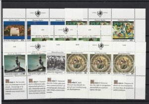 United Nations Mint Never Hinged Stamps  ref R 18298