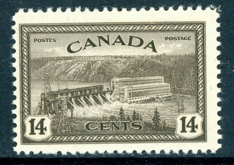 Canada 1946 Peace Issue 14¢ Dam Scott #270 MNH R123