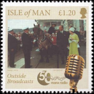 Isle of Man #1672-1679, Complete Set(8), 2014, Radio, Never Hinged