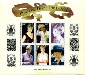 256279 MNH TOGO 1997 HOMENAJE A DIANA. PRINCESA DE GALES (1961-1997)
