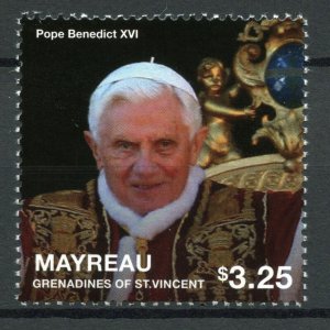 Mayreau Gren St Vincent People Stamps 2014 MNH Pope Benedict XVI Popes 1v Set