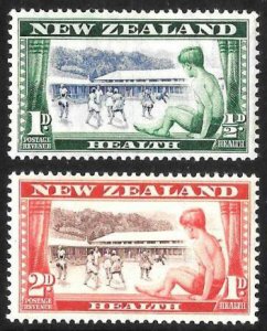 New Zealand SC#B44-B45 Mountaineer, Health Stamps (1954) MNH