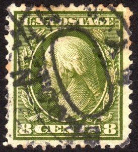 1908 US, 8c, Washington, Sc 337, Well centered