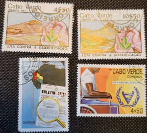 Cape Verde, 1981, remnant sets, #428-29,430,435, Conserv. et.al. SCV$1.35