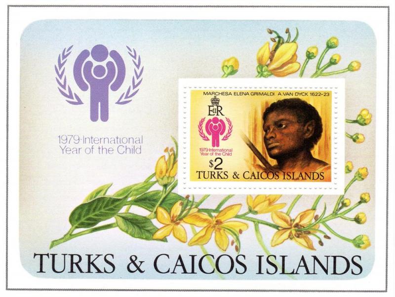 Turks & Caicos 1979 IYC Ptg.by Van Dyck SS MNH Sc#390