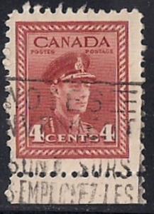 Canada #254 4 cent King George 6, F-VF used