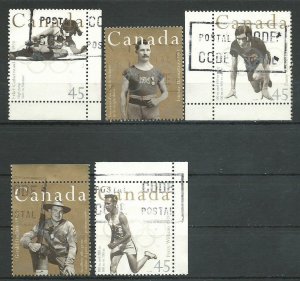 Canada 1608-1612 Used VF 1996  PD