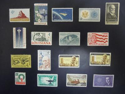 1962 US Commemorative Year Set Complete  #1191-1207   MNH OG