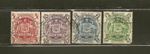 Australia SC#218-221 Coat of Arms of Australia Set of 4 Used