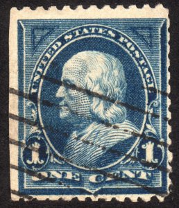 1895, US 1c, Franklin, Used, Sc 264