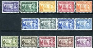 ST HELENA-1938  A lightly mounted mint set ½d to 10/- Sg 131-140