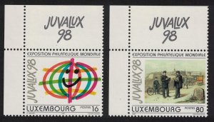 Luxembourg Juvalux 98 Postmen Painting 2v Corners 1997 MNH SG#1449-1450