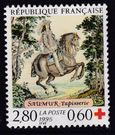 France 1995 2.80fr+60c Semi-Postal Tapestry from Reydam's Workshop ART VF/NH