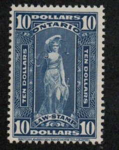 Canada Revenue Ontario Law Stamp OL87 Used