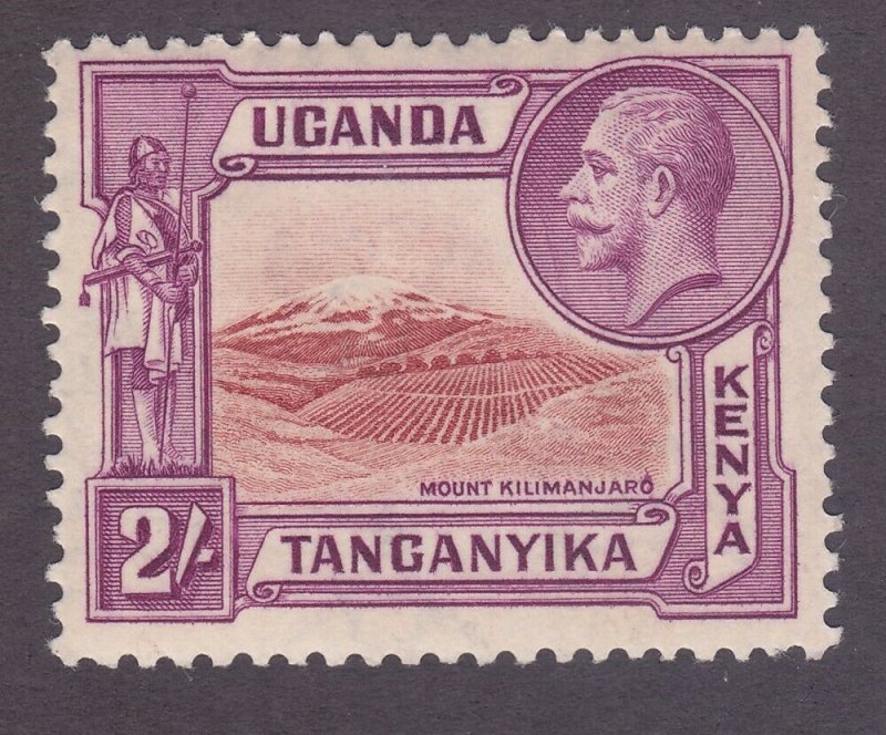 Kenya Uganda & Tanzania 55 Mint 1935 2sh Red Violet & Rose Brown KGV VF