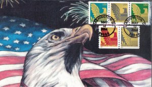 2004 FDC, #3792+, American Eagle Presorted First Class Coil, C-Cubed Cachets #2