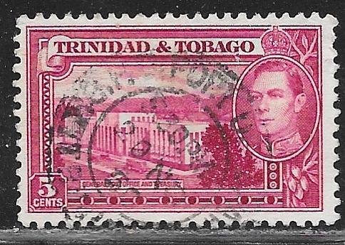 Trinidad and Tobago 54: 5c GPO and Treasury, used, F-VF