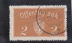 Norway  Scott#  O9  Used