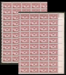 UNITED STATES (50) Complete Sheets Stamps ALL Mint Never Hinged FV=$99+