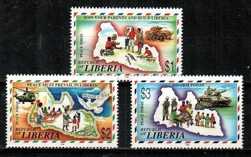 Liberia Scott 1237-9 Mint NH (Catalog Value $24.75)